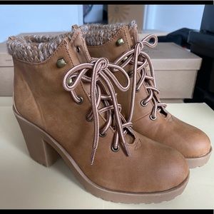 ALL SHOES $10 - Lace Up Heeled Booties